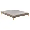 Epeda Sommier Epeda Noyer 180x200 Enduit Moka.