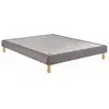 Epeda Sommier Epeda Noyer 140x190 Chiné Gris Urbain.
