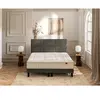 Epeda DECO CARRE CHENILLE GRIS 200x120x6 cm