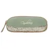 Trousse 2 compartiments Glossy Kahki