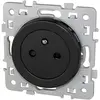 Prise de courant 2P+T 16A affleurante Noir Eur'Ohm Square 60339