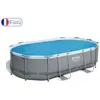 BESTWAY Bache solaire 529 x 250 pour piscine hors sol ovale Power Stee...
