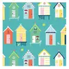 Tissu coton Dashwood Summer Fun abris de plage vendu au mètre - fun bl...