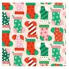 GENERIQUE Tissu coton Dashwood chaussettes de Noël vendu au mètre(...) - Noel 2210
