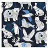 Tissu coton Dashwood metallic animaux d'hivers vendu au mètre - arctic...