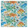 Tissu coton Dashwood Jurassic dinosaures sur fond blanc vendu au mètre...