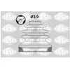 Jeu de soufflets, arbre de transmission SASIC 1904032