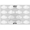 Jeu de soufflets, arbre de transmission SASIC 2933743