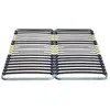 Cadre à Lattes Merinos Flat Cap 5 Zones 2x80x200 métal gris anthracite