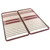 Sommier cadre métal à lattes 5 zones 4 cm Morpho, BULTEX 2 x 80 x 200 cm 