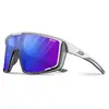 Lunettes julbo fury reactiv 1 3 mat blanc bleu