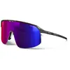 Lunettes Julbo Density noires avec verre miroir Spectron HD 3 bleu rouge