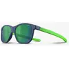 Julbo Turn 2 Lunettes de Soleil, Bleu Foncé/Vert, Taille Unique Mixte Enfant