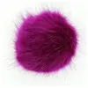 Pompons fausse fourrure - 10cm de diamètre - Unic 128 Violet - 128 Vio...