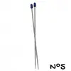 Aiguilles à tricoter - 30 cm - aluminium - n°2 a n°5 - Distrifil 5 Gri...