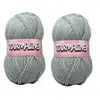 Non communiqué 2 Pelotes layette - fils à tricoter - Acrylique - gris - Tourmaline