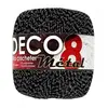 Coton à crocheter DECO 8M - Distrifil Noir (NOIR ARGENTE) - Noir (NOIR...