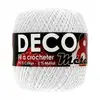 Coton à crocheter DECO 8M - Distrifil Blanc (BLANC ARGENTE) - Blanc (B...