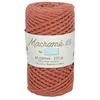 Non communiqué Fil macramé tressé - Terracotta - 3mm X 65m - 90% coton naturel recyclé