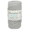 Non communiqué Fil macramé tressé - Gris - 5mm X 40m - 90% coton naturel recyclé