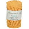 Non communiqué Fil macramé tressé - Moutarde - 3mm X 65m - 90% coton naturel recyclé