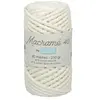 Non communiqué Fil macramé tressé - Blanc - 5mm X 40m - 90% coton naturel recyclé