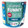 Aladine Boîte de 21 tampons Stampo Funny - Pirates