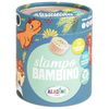 Aladine Kit de tampons bois Stampo Bambino - Dinosaure - 8 pcs