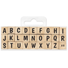 Aladine Tampon bois Stampo Alphabet Kit Majuscule Small