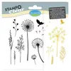 Aladine Tampon clear - Gramines - Planche 15 x 12,5 cm - 13 Stampo'clear