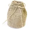 Lot de 4 ballotins Sacs Marins en toile jute, Naturel