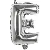 Ballon aluminium mylar lettre E,  argent