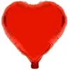 HOBI Ballon Métallique uni Coeur 36cm brillant, Rouge