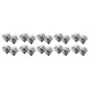 Sachet de 10 motifs Coeurs plastique, Argent