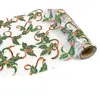 Chemin de table Feuilles de Houx Noël 5m