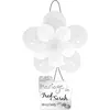 Kit décor ROSACE ballons mariage 64cm, Blanc