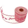 HOBI Rouleau de tulle Vive les mariés Rouge 8cm x 10M