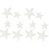 Sachet de 12 Confettis Etoiles de mer en bois Blanc