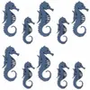 10 confettis bois hippocampe 4.5-6cm - DEK0071