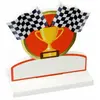 Marque-place Victoire course 7,6cm bois