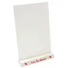 Porte-menu Vive les Mariés rouge avec carte 18cm