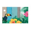 Lot 10 étiquettes Tropicales
