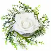 NO NAME CENTRE DE TABLE ROSE ET FEUILLAGE 18 CM  Rose, fuchsia