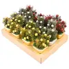 Déco Composition SAPIN de Noël avec boules dans pot 15cm (x1)