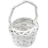 PETIT Panier en saule, petit modèle 11,5cm BLANC