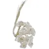 HOBI 48 petites roses blanches en tissus. Décoration de mariage.Diamètre: 1.5 cm.
