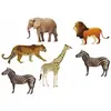 6 confettis de table animaux savane 7.5x5.5x0.2cm - hobi dek0337