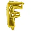 Ballon aluminium mylar lettre F,  or
