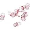 Lot de 10 TETINES avec Anneau plexiglas, Rose