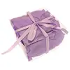 100 pétales en tissu parme - hobi dec336pa